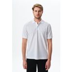 Ar-ma Erkek Polo Yaka Tişört Yazi Baskili Örme Kumaş Regular Fit%100 Pamuk 30/1 Çift Toplama Penye Pike Y29374355602 Beyaz-B1