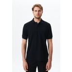 Ar-ma Erkek Polo Yaka Tişört Yazi Baskili Örme Kumaş Regular Fit%100 Pamuk 30/1 Çift Toplama Penye Pike Y29374355602 Siyah-S1