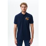 Ar-ma Erkek Polo Yaka Tişört Yazi Baskili Örme Kumaş Regular Fit%100 Pamuk 30/1 Çift Toplama Penye Pike Y29374356202 Lacivert-L1