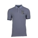 Ar-ma Erkek Polo Yaka Tişört Yazi Baskili Örme Kumaş Regular Fit%100 Pamuk 30/1 Çift Toplama Penye Pike Y9TYO7340 Mavi-M12