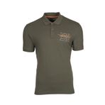 Ar-ma Erkek Polo Yaka Tişört Yazi Baskili Örme Kumaş Regular Fit%95 Pamuk%5 Likra 30/1 Tek Toplama Licrali Pike Y0TYO2651 Haki-H4