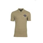 Ar-ma Erkek Polo Yaka Tişört Yazi Baskili Örme Kumaş Regular Fit%95 Pamuk%5 Likra 30/1 Tek Toplama Licrali Pike Y0TYO2653 Haki-H1