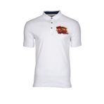 Ar-ma Erkek Polo Yaka Tişört Yazi Baskili Örme Kumaş Regular Fit%95 Pamuk%5 Likra 30/1 Tek Toplama Licrali Pike Y0TYO2655 Beyaz-B1