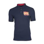 Ar-ma Erkek Polo Yaka Tişört Yazi Baskili Örme Kumaş Regular Fit%95 Pamuk%5 Likra 30/1 Tek Toplama Licrali Pike Y0TYO2655 Lacivert-L1