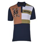 Ar-ma Erkek Polo Yaka Tişört Yazi Baskili Örme Kumaş Regular Fit%95 Pamuk%5 Likra 30/1 Tek Toplama Licrali Pike Y21374269701 İndigo-İ1