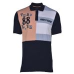 Ar-ma Erkek Polo Yaka Tişört Yazi Baskili Örme Kumaş Regular Fit%95 Pamuk%5 Likra 30/1 Tek Toplama Licrali Pike Y21374269701 Lacivert-L1