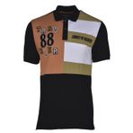 Ar-ma Erkek Polo Yaka Tişört Yazi Baskili Örme Kumaş Regular Fit%95 Pamuk%5 Likra 30/1 Tek Toplama Licrali Pike Y21374269701 Siyah-S1
