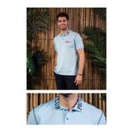 Ar-ma Erkek Polo Yaka Tişört Yazi Baskili Örme Kumaş Regular Fit%95 Pamuk%5 Likra 30/1 Tek Toplama Licrali Pike Y21374271201 Mavi-M1