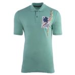 Ar-ma Erkek Polo Yaka Tişört Yazi Baskili Örme Kumaş Regular Fit%95 Pamuk%5 Likra 30/1 Tek Toplama Licrali Pike Y21374274701 Yeşil-Y2