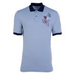 Ar-ma Erkek Polo Yaka Tişört Yazi Baskili Örme Kumaş Regular Fit%95 Pamuk%5 Likra 30/1 Tek Toplama Licrali Pike Y21374275201 Mavi-M1