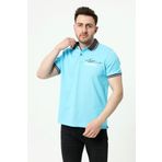 Ar-ma Erkek Polo Yaka Tişört Yazi Baskili Örme Kumaş Regular Fit%95 Pamuk%5 Likra 30/1 Tek Toplama Licrali Pike Y22374300601 Turkuaz-T1