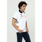 Ar-ma Erkek Polo Yaka Tişört Yazi Baskili Örme Kumaş Regular Fit%95 Pamuk%5 Likra 30/1 Tek Toplama Licrali Pike Y22374300801 Beyaz-B1