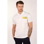 Ar-ma Erkek Polo Yaka Tişört Yazi Baskili Örme Kumaş Regular Fit%95 Pamuk%5 Likra 30/1 Tek Toplama Licrali Pike Y22374301001 Beyaz-B1