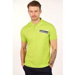 Ar-ma Erkek Polo Yaka Tişört Yazi Baskili Örme Kumaş Regular Fit%95 Pamuk%5 Likra 30/1 Tek Toplama Licrali Pike Y22374301001 Yeşil-Y1