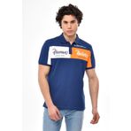 Ar-ma Erkek Polo Yaka Tişört Yazi Baskili Örme Kumaş Regular Fit%95 Pamuk%5 Likra 30/1 Tek Toplama Licrali Pike Y22374301301 İndigo-İ1