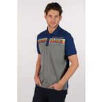 Ar-ma Erkek Polo Yaka Tişört Yazi Baskili Örme Kumaş Regular Fit%95 Pamuk%5 Likra 30/1 Tek Toplama Licrali Pike Y22374301401 İndigo-İ1