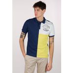 Ar-ma Erkek Polo Yaka Tişört Yazi Baskili Örme Kumaş Regular Fit%95 Pamuk%5 Likra 30/1 Tek Toplama Licrali Pike Y22374303101 İndigo-İ1