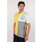 Ar-ma Erkek Polo Yaka Tişört Yazi Baskili Örme Kumaş Regular Fit%95 Pamuk%5 Likra 30/1 Tek Toplama Licrali Pike Y22374303101 Sarı-S1