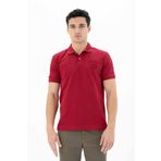 Ar-ma Erkek Polo Yaka Tişört Yazi Baskili Örme Kumaş Regular Fit%95 Pamuk%5 Likra 30/1 Tek Toplama Licrali Pike Y25374302701 Bordo-B1