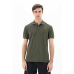 Ar-ma Erkek Polo Yaka Tişört Yazi Baskili Örme Kumaş Regular Fit%95 Pamuk%5 Likra 30/1 Tek Toplama Licrali Pike Y25374302701 Haki-H1