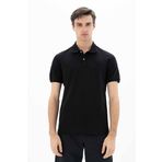 Ar-ma Erkek Polo Yaka Tişört Yazi Baskili Örme Kumaş Regular Fit%95 Pamuk%5 Likra 30/1 Tek Toplama Licrali Pike Y25374302701 Siyah-S1