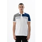 Ar-ma Erkek Polo Yaka Tişört Yazi Baskili Örme Kumaş Regular Fit%95 Pamuk%5 Likra 30/1 Tek Toplama Licrali Pike Y25374303801 Beyaz-B1