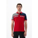 Ar-ma Erkek Polo Yaka Tişört Yazi Baskili Örme Kumaş Regular Fit%95 Pamuk%5 Likra 30/1 Tek Toplama Licrali Pike Y25374303801 Kırmızı-K1