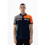 Ar-ma Erkek Polo Yaka Tişört Yazi Baskili Örme Kumaş Regular Fit%95 Pamuk%5 Likra 30/1 Tek Toplama Licrali Pike Y25374303801 Lacivert-L1