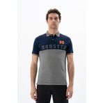 Ar-ma Erkek Polo Yaka Tişört Yazi Baskili Örme Kumaş Regular Fit%95 Pamuk%5 Likra 30/1 Tek Toplama Licrali Pike Y25374304601 Lacivert-L1