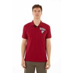 Ar-ma Erkek Polo Yaka Tişört Yazi Baskili Örme Kumaş Regular Fit%95 Pamuk%5 Likra 30/1 Tek Toplama Licrali Pike Y25374306201 Bordo-B1