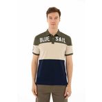 Ar-ma Erkek Polo Yaka Tişört Yazi Baskili Örme Kumaş Regular Fit%95 Pamuk%5 Likra 30/1 Tek Toplama Licrali Pike Y25374306501 Haki-H1