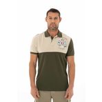 Ar-ma Erkek Polo Yaka Tişört Yazi Baskili Örme Kumaş Regular Fit%95 Pamuk%5 Likra 30/1 Tek Toplama Licrali Pike Y25374306601 Haki-H1