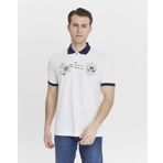 Ar-ma Erkek Polo Yaka Tişört Yazi Baskili Örme Kumaş Regular Fit%95 Pamuk%5 Likra 30/1 Tek Toplama Licrali Pike Y27374308801 Beyaz-B1