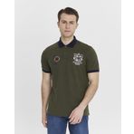 Ar-ma Erkek Polo Yaka Tişört Yazi Baskili Örme Kumaş Regular Fit%95 Pamuk%5 Likra 30/1 Tek Toplama Licrali Pike Y27374308801 Haki-H1