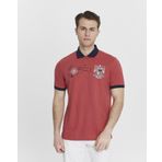 Ar-ma Erkek Polo Yaka Tişört Yazi Baskili Örme Kumaş Regular Fit%95 Pamuk%5 Likra 30/1 Tek Toplama Licrali Pike Y27374308801 Kırmızı-K2