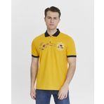 Ar-ma Erkek Polo Yaka Tişört Yazi Baskili Örme Kumaş Regular Fit%95 Pamuk%5 Likra 30/1 Tek Toplama Licrali Pike Y27374308801 Sarı-S2
