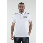 Ar-ma Erkek Polo Yaka Tişört Yazi Baskili Örme Kumaş Regular Fit%95 Pamuk%5 Likra 30/1 Tek Toplama Licrali Pike Y9TYO7962 Beyaz-B1