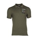 Ar-ma Erkek Polo Yaka Tişört Yazi Baskili Örme Kumaş Regular Fit%95 Pamuk%5 Likra 30/1 Tek Toplama Licrali Pike Y9TYO7980 Haki-H1