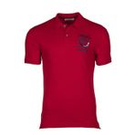 Ar-ma Erkek Polo Yaka Tişört Yazi Baskili Örme Kumaş Regular Fit%95 Pamuk%5 Likra 30/1 Tek Toplama Licrali Pike Y9TYO7980 Kırmızı-K1