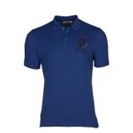 Ar-ma Erkek Polo Yaka Tişört Yazi Baskili Örme Kumaş Regular Fit%95 Pamuk%5 Likra 30/1 Tek Toplama Licrali Pike Y9TYO7980 Saks Mavisi-SM1