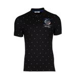 Ar-ma Erkek Polo Yaka Tişört Yazi Baskili Örme Kumaş Regular Fit%95 Pamuk%5 Likra 30/1 Tek Toplama Licrali Pike Y9TYO7980 Siyah-S1