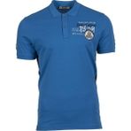 Ar-ma Erkek Polo Yaka Tişört Yazi Baskili Örme Kumaş Regular Fit%95 Pamuk%5 Likra 30/1 Tek Toplama Licrali Pike Y9TYO7985 Mavi-M7