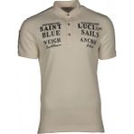 Ar-ma Erkek Polo Yaka Tişört Yazi Baskili Regular Fit Çift Toplama Penye Pike Y9TYO7956 - 00A-Beyaz - XL
