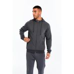Ar-ma Erkek Tam Fermuar Sweatshirt Basic Baskisiz Kapşonlu Yandan Fermuar Cepli Örme Kumaş Slim Fit%80 Pamuk%14 Polyester%6 Elastan Scuba İnterlok K30324989702 Gri-G3