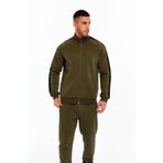 Ar-ma Erkek Tam Fermuar Sweatshirt Baskisiz Basic Fleto Cepli Dik Yaka Örme Kumaş Slim Fit%80 Pamuk%14 Polyester%6 Elastan Scuba İnterlok K30324989602 Haki-H1