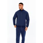 Ar-ma Erkek Tam Fermuar Sweatshirt Baskisiz Basic Fleto Cepli Dik Yaka Örme Kumaş Slim Fit%80 Pamuk%14 Polyester%6 Elastan Scuba İnterlok K30324989602 İndigo-İ1