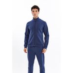 Ar-ma Erkek Tam Fermuar Sweatshirt Baskisiz Basic Fleto Fermuar Cepli Dik Yaka Örme Kumaş Slim Fit%80 Pamuk%14 Polyester%6 Elastan Scuba İnterlok K30324989802 İndigo-İ1