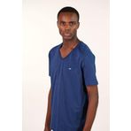Ar-ma Erkek V Yaka Tişört Basic Regular Fit%100 Pamuk Süprem Baskısız Y22364400101 İndigo-İ1