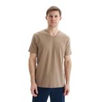 Ar-ma Erkek V Yaka Tişört Regular Fit%47 Modal%47 Pamuk%6 Likra Süprem Basic Baskısız Y29344472102 Gri-Bej G8