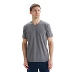 Ar-ma Erkek V Yaka Tişört Regular Fit%47 Modal%47 Pamuk%6 Likra Süprem Basic Baskısız Y29344472102 Gri-G2